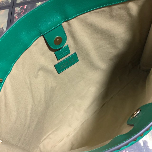 Gucci經典款女包 537219 古馳Rajah系列 gucci麻布大號購物包  gqy2807